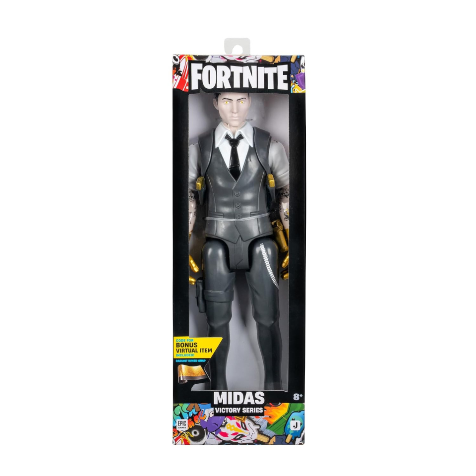 Action figure Fortnite Midas 30 cm con codice bonus