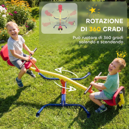 AIYAPLAY altalena a bilico per bambini girevole 360°