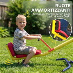 AIYAPLAY altalena a bilico per bambini girevole 360°