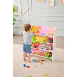 Amazon Basics organizer per giocattoli con 12 contenitori