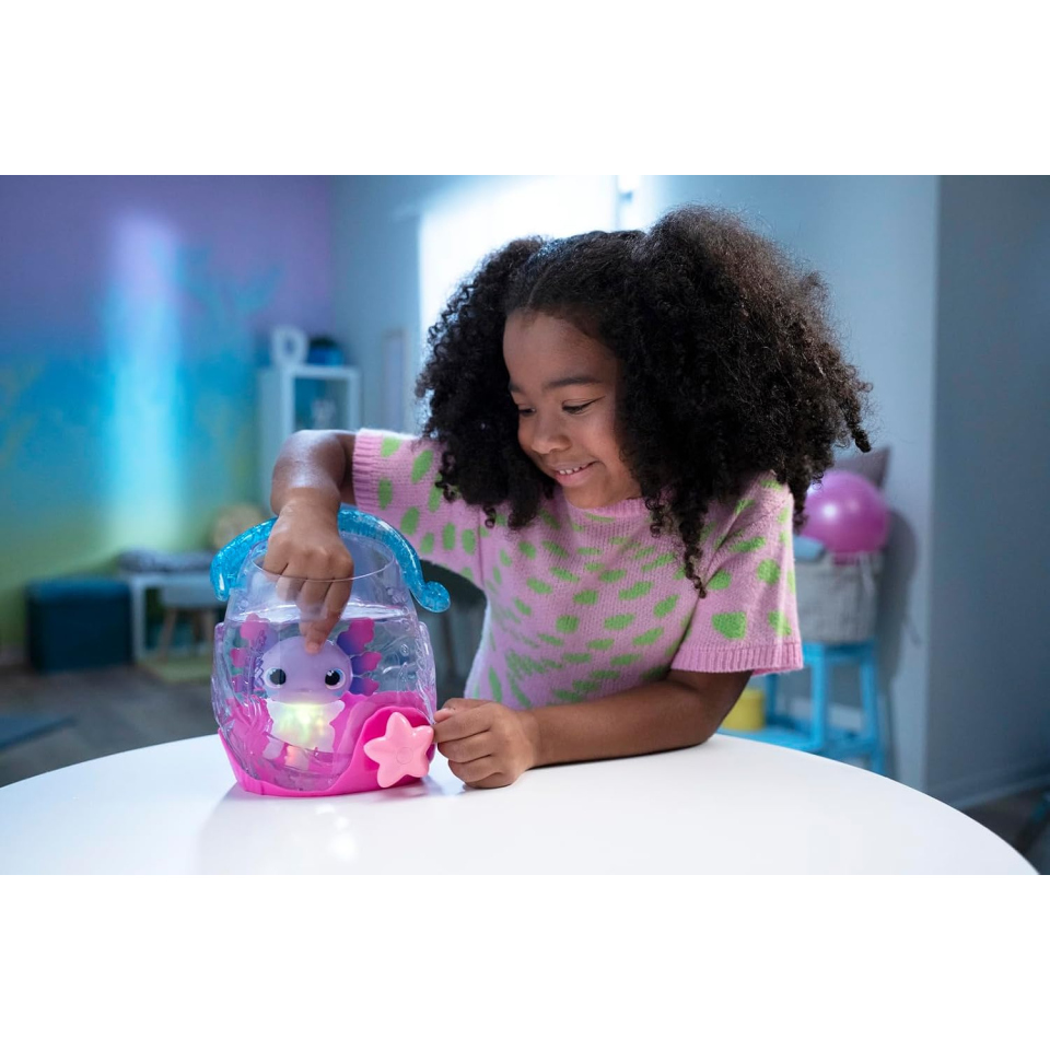 Animagic Let's Glo acquario Axolotl Bubble Reef