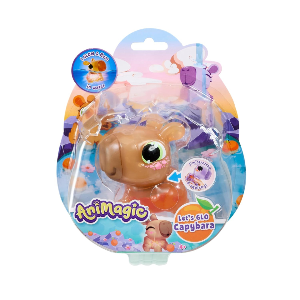 Animagic Let's Glo capibara interattivo marrone luminoso