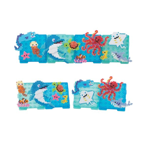 Aquabeads Ocean Splash Scene – Set Perline Animali Marini 1500 Pezzi