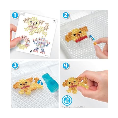 Aquabeads Ricarica Perline Brillanti 2000 Pezzi 24 Colori