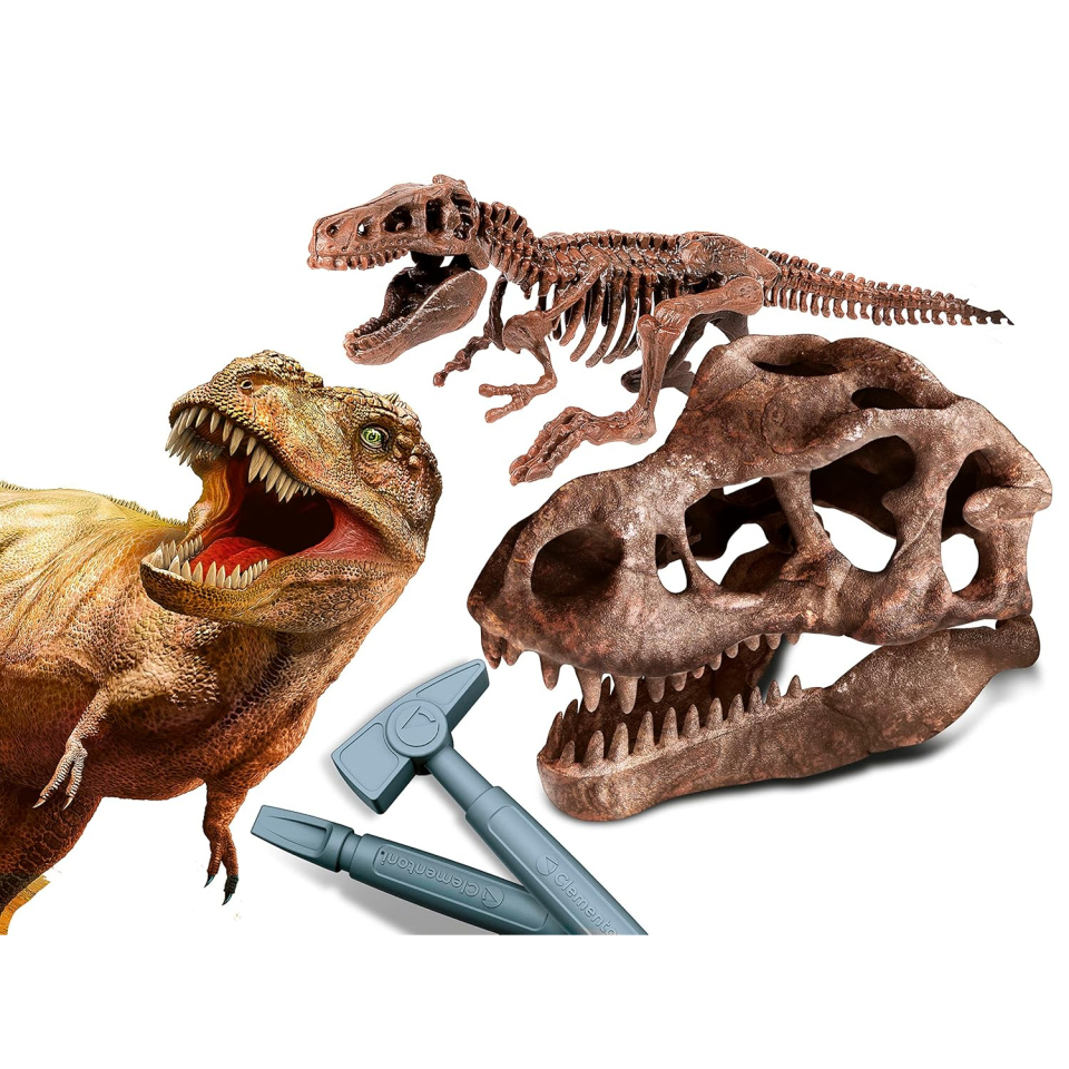 Clementoni Archeogiocando T-Rex 2in1 – Kit Scavo e Assemblaggio Dinosauro