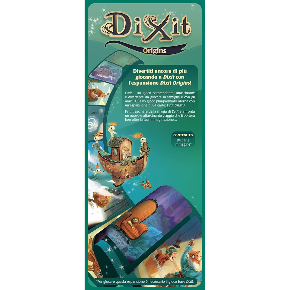 Asmodee Dixit Origins espansione con 84 carte