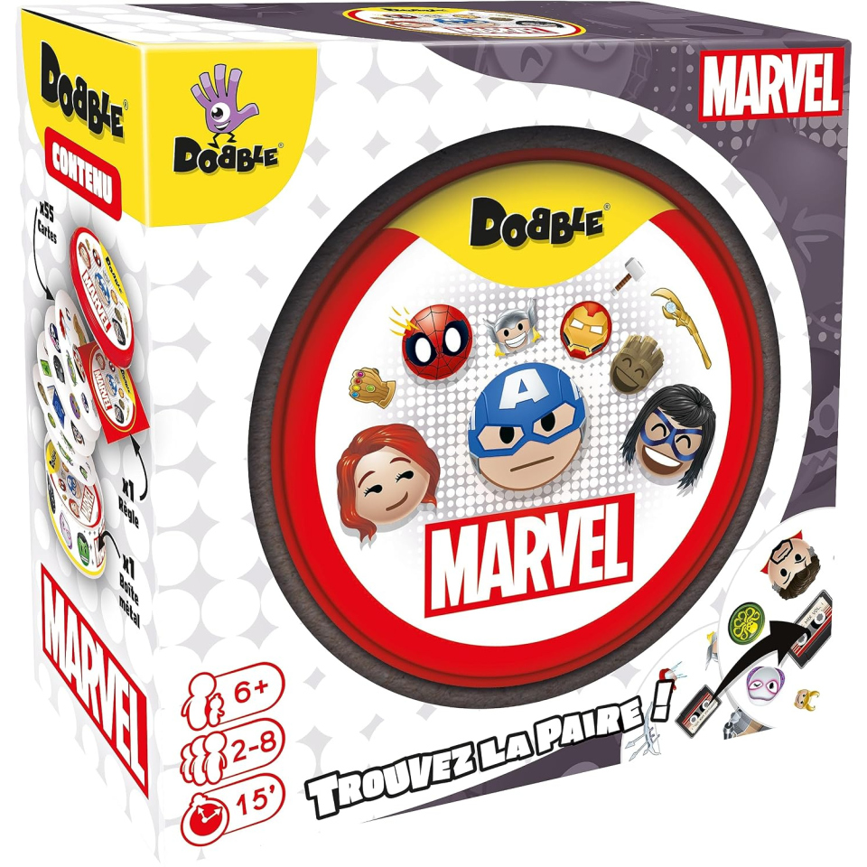 Asmodee Dobble Marvel gioco di carte da 6 anni