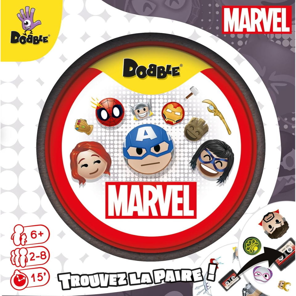Asmodee Dobble Marvel gioco di carte da 6 anni