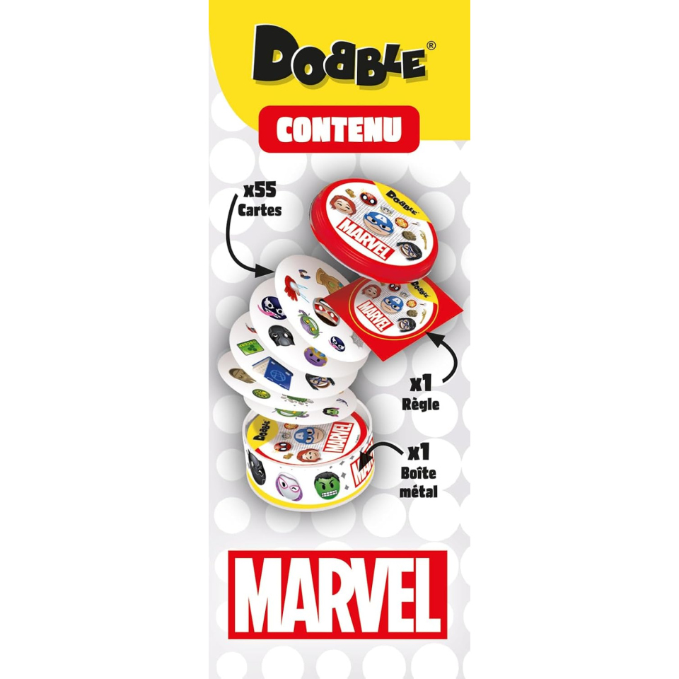 Asmodee Dobble Marvel gioco di carte da 6 anni