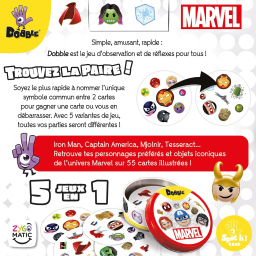 Asmodee Dobble Marvel gioco di carte da 6 anni