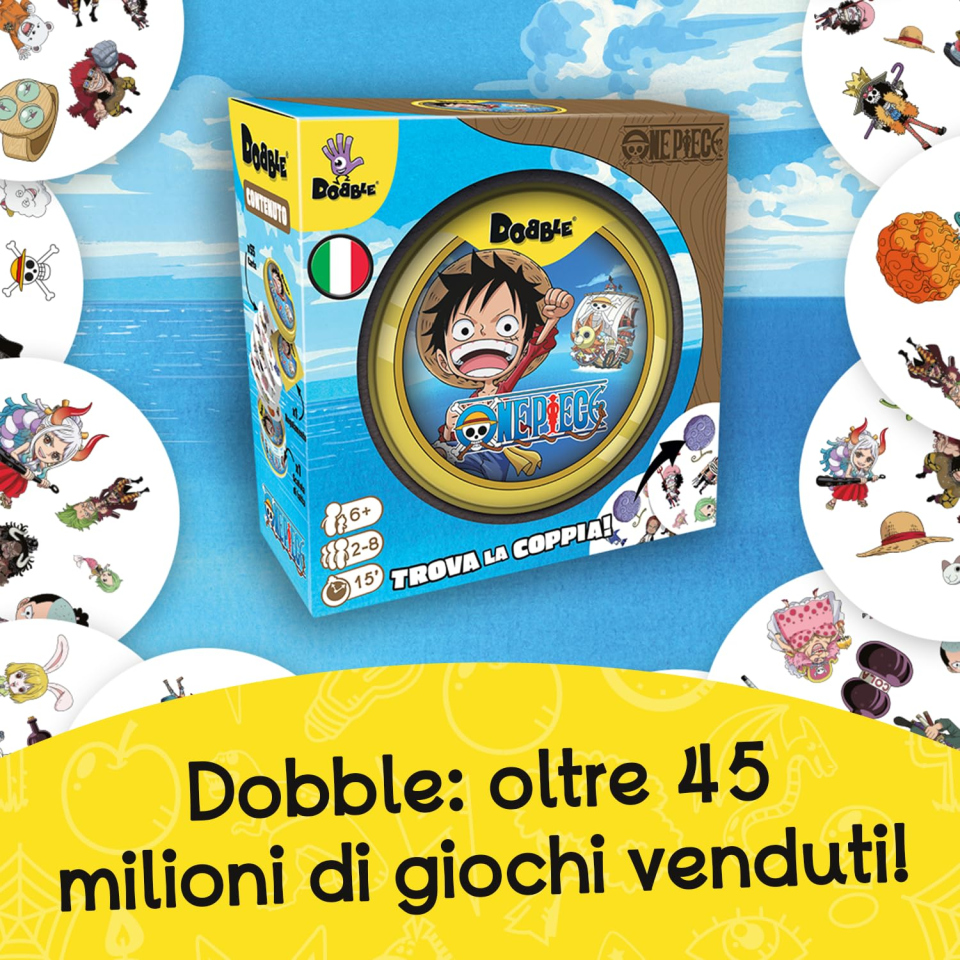 Asmodee Dobble One Piece gioco di carte dai 6 anni