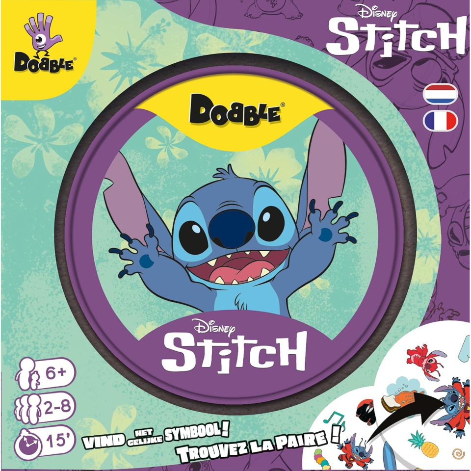 Asmodee Dobble Stitch, gioco di carte compatto