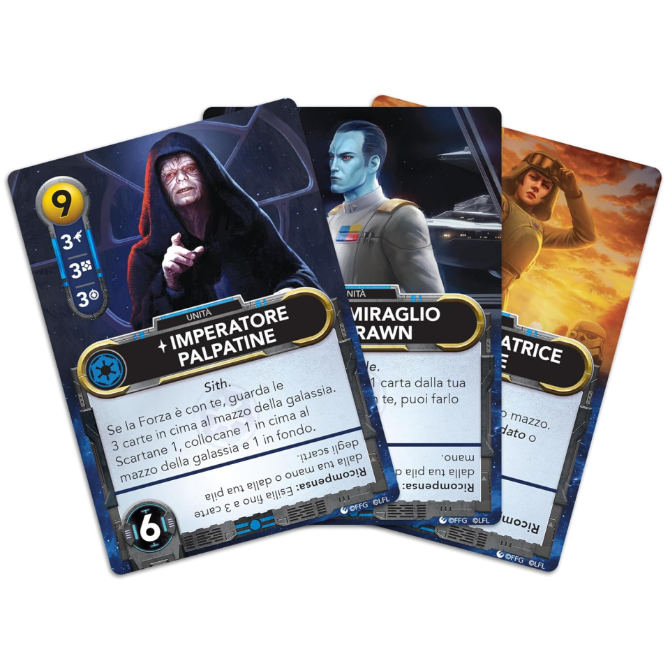Asmodee Star Wars espansione deckbuilding Ribelli e Impero