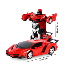 Auto telecomandata trasformabile in robot con luci LED