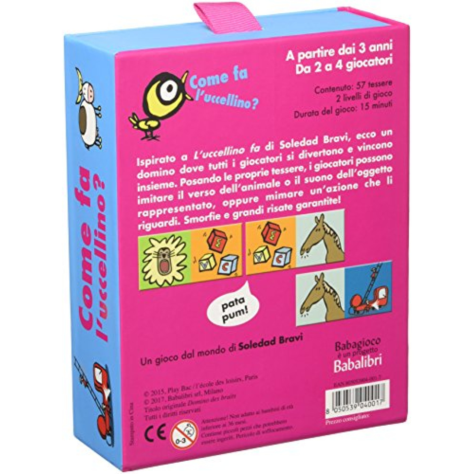 Babalibri Come fa l'uccellino, carte dai 3 anni