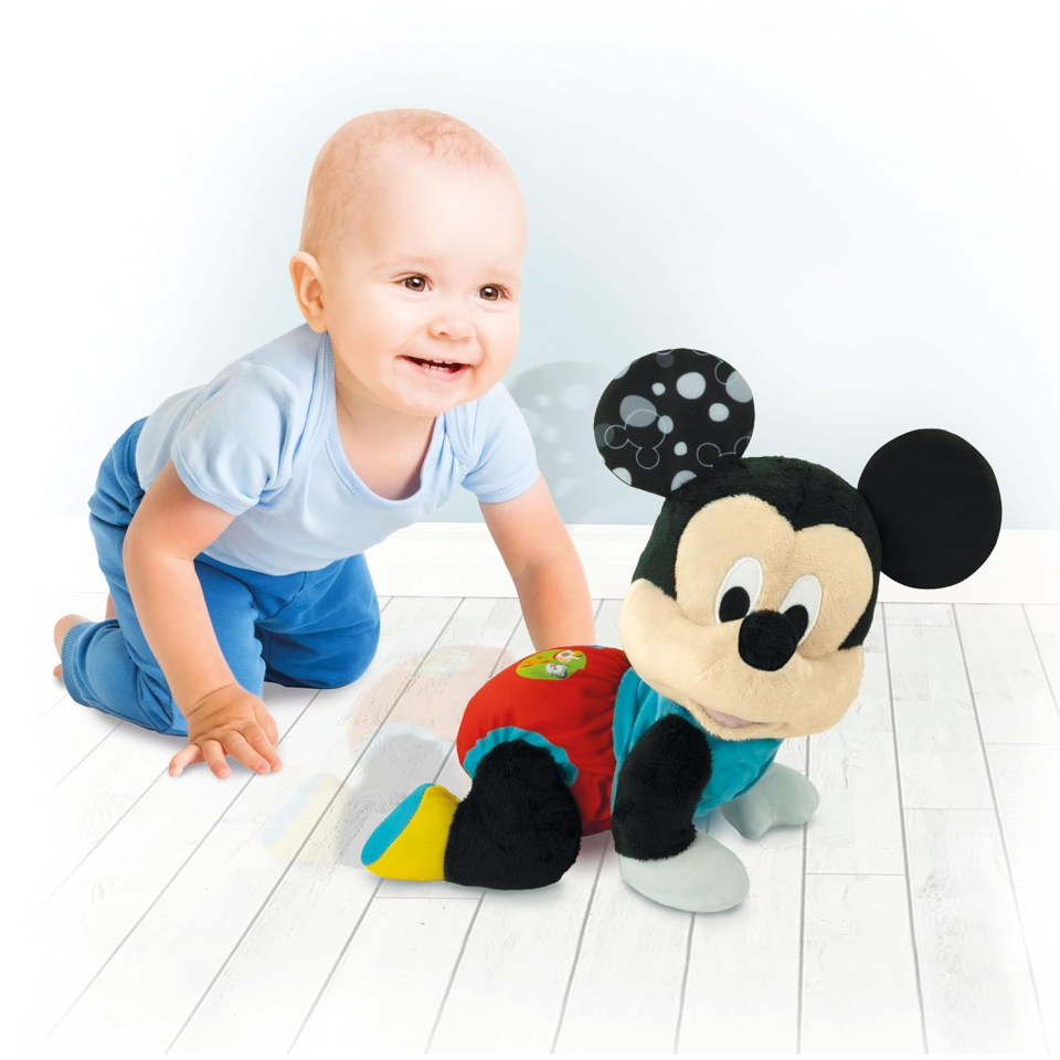 Clementoni Baby Mickey Gattona con Me – Peluche Interattivo