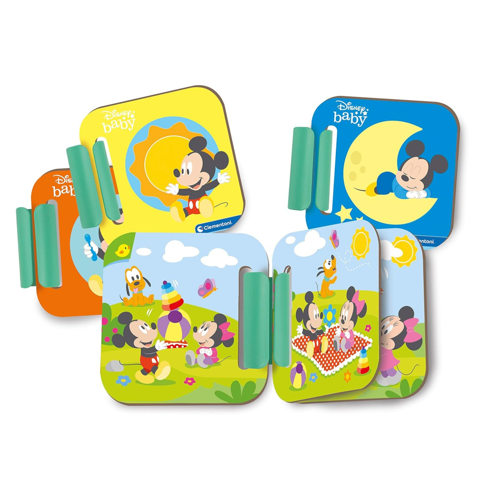 Baby Mickey Peluche Raccontastorie Clementoni con 4 Libricini