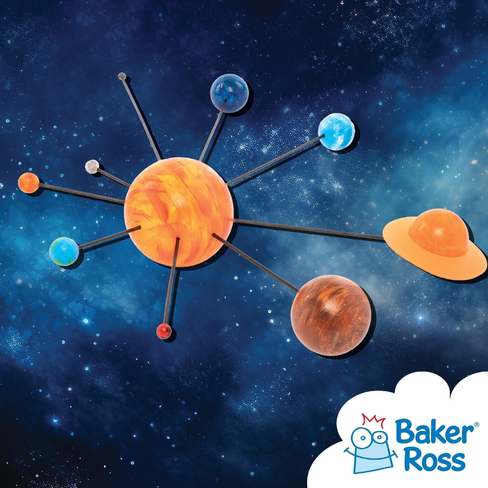 Baker Ross Kit Sistema Solare Fai da Te – 2 Kit Creativi per Bambini