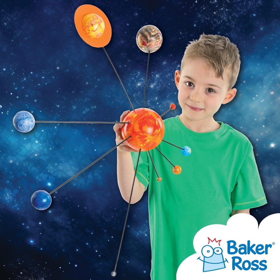 Baker Ross Kit Sistema Solare Fai da Te – 2 Kit Creativi per Bambini