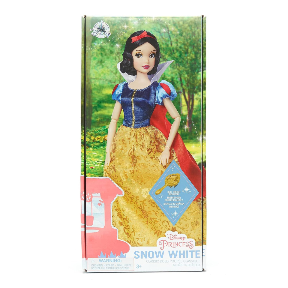 Bambola Biancaneve Disney Store classica 29 cm con spazzola