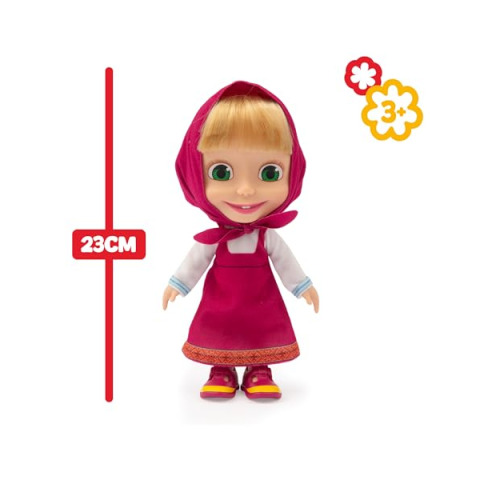 Bambola Masha 23 cm – Personaggio Masha e Orso con Foulard
