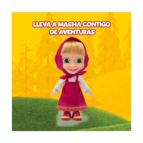 Bambola Masha 23 cm – Personaggio Masha e Orso con Foulard