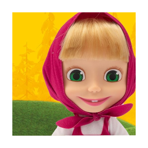Bambola Masha 23 cm – Personaggio Masha e Orso con Foulard