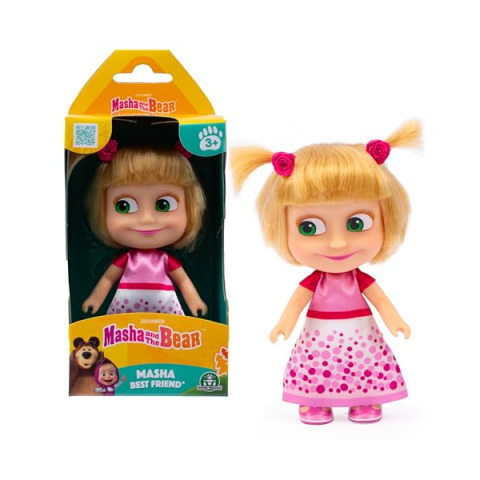 Giochi Preziosi Masha e Orso – Bambola Masha 12 cm Vestito Compleanno