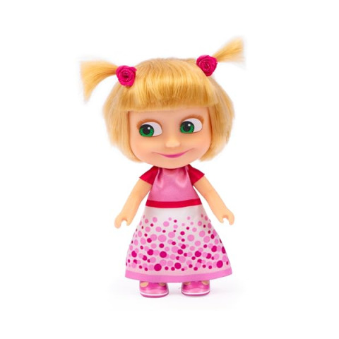 Giochi Preziosi Masha e Orso – Bambola Masha 12 cm Vestito Compleanno