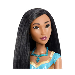 Mattel Disney Princess Pocahontas Bambola Snodata con Outfit Glitterato