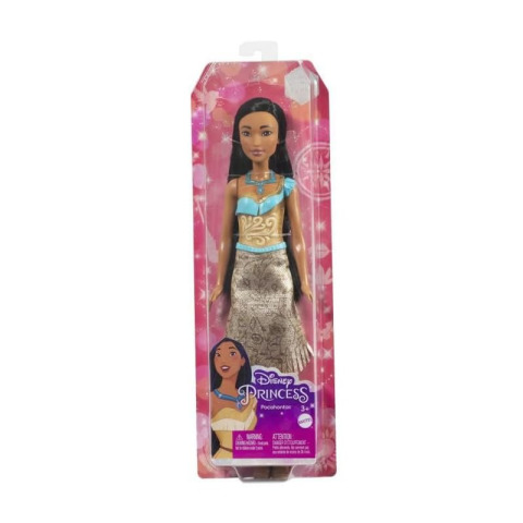 Mattel Disney Princess Pocahontas Bambola Snodata con Outfit Glitterato