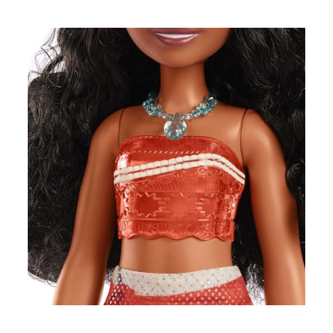 Mattel Bambola Vaiana Disney Princess con Outfit Scintillante