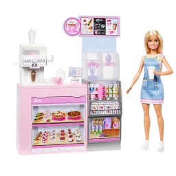 Barbie Caffetteria playset con bambola e oltre 12 accessori