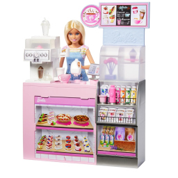 Barbie Caffetteria playset con bambola e oltre 12 accessori