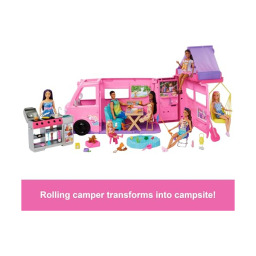 Barbie Camper dei Sogni con 60+ Accessori e Pasta Modellabile