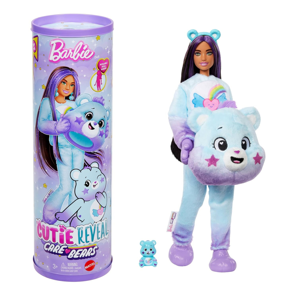 Barbie Cutie Reveal bambola Care Bears Dream Bright Bear