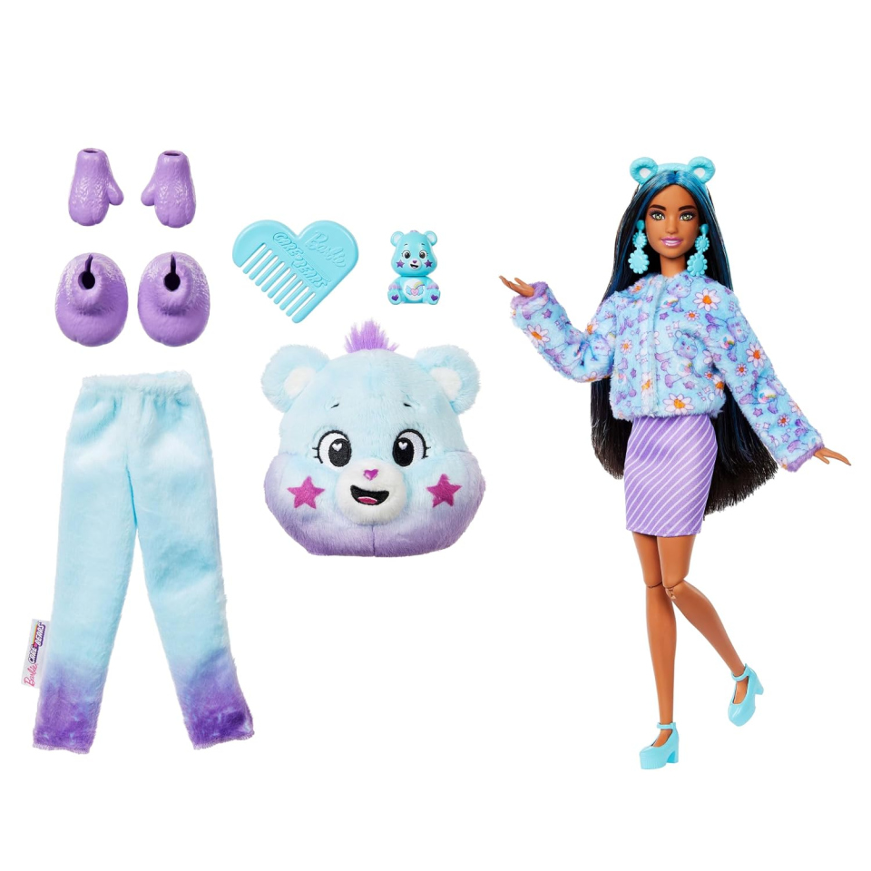 Barbie Cutie Reveal bambola Care Bears Dream Bright Bear