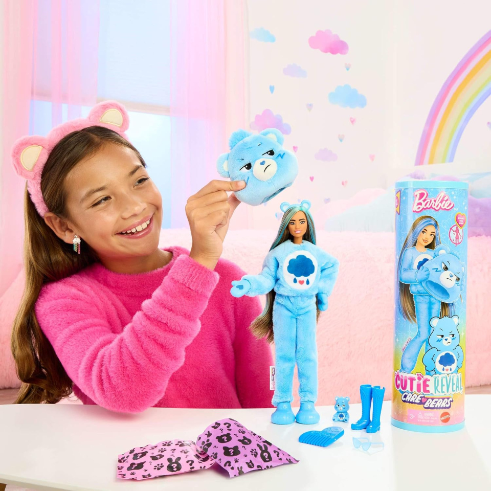 Barbie Cutie Reveal bambola Grumpy Bear con sorprese