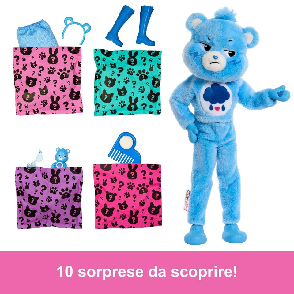 Barbie Cutie Reveal bambola Grumpy Bear con sorprese
