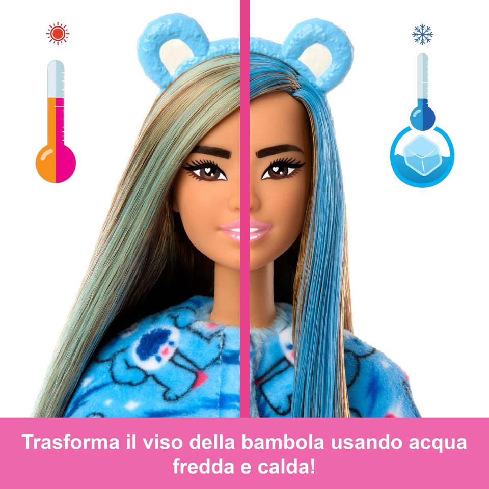 Barbie Cutie Reveal bambola Grumpy Bear con sorprese