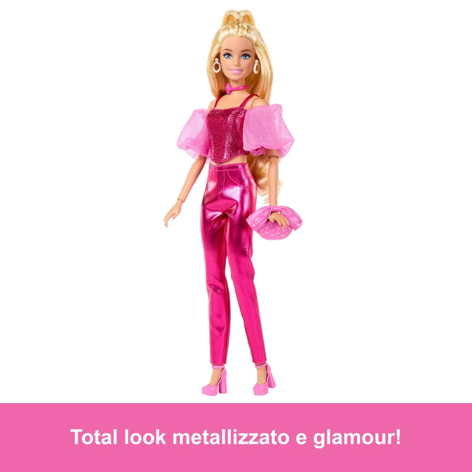 Barbie Deluxe Style n.5 – Bambola Fashion Rosa Metallizzato