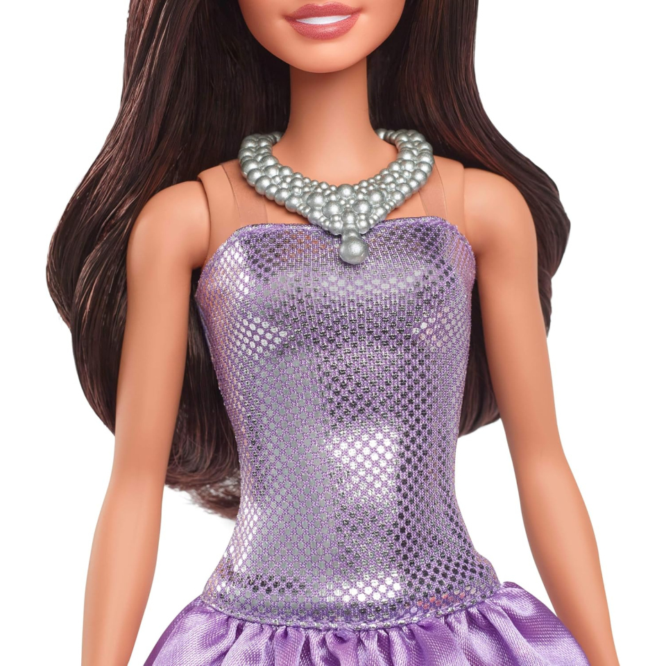 Barbie Fashionistas, bambola fashion con abito viola