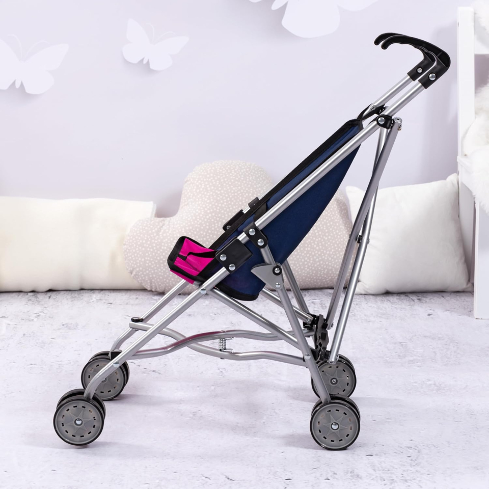 Bayer Design passeggino per bambole blu e rosa