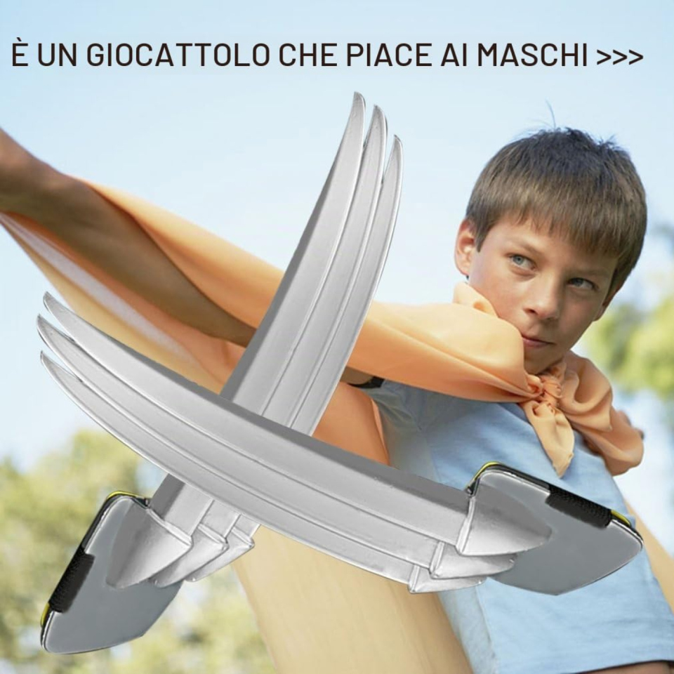 Bemodst artigli Wolverine in plastica da travestimento