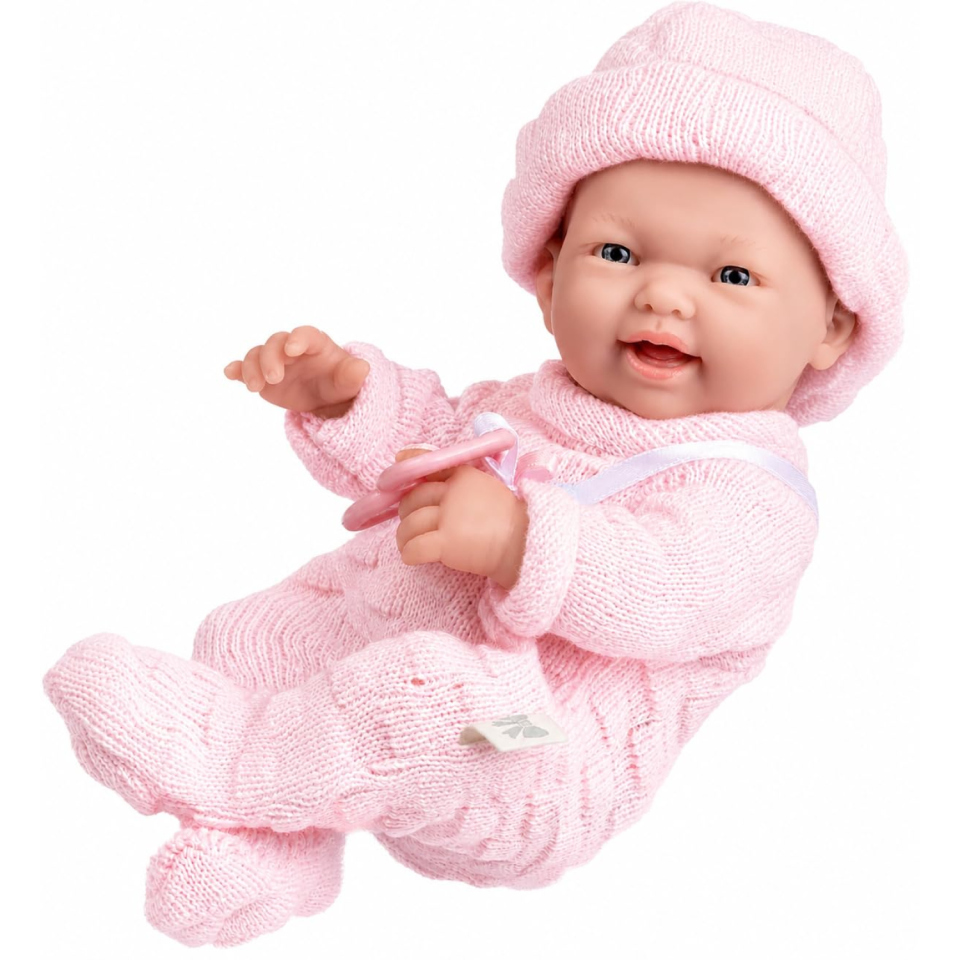 Berenguer bambolotto neonato femmina con tutina rosa