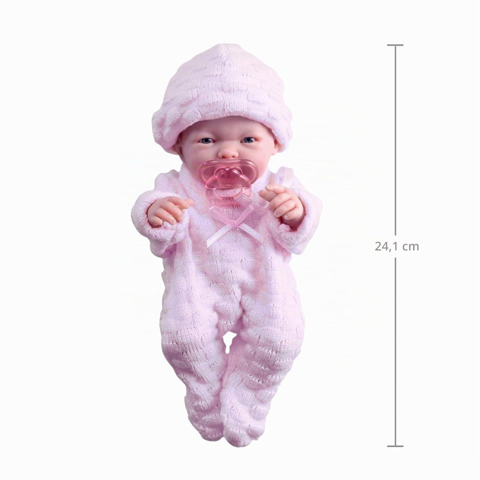 Berenguer bambolotto neonato femmina con tutina rosa