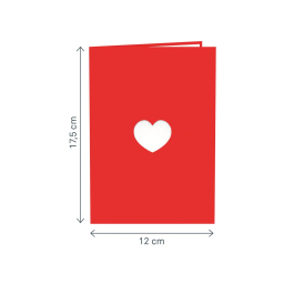 Biglietto pop-up orsetto papercrush con cuore 3D