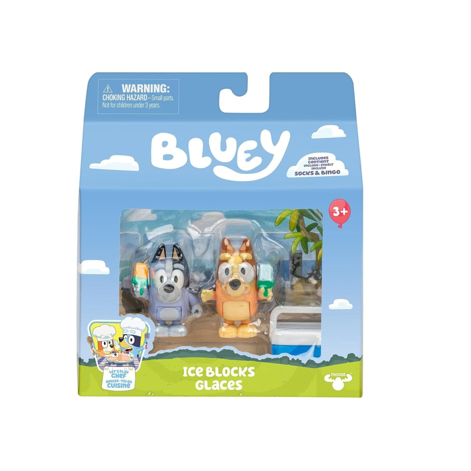 Bluey action figure Bingo e Socks, pack da 2