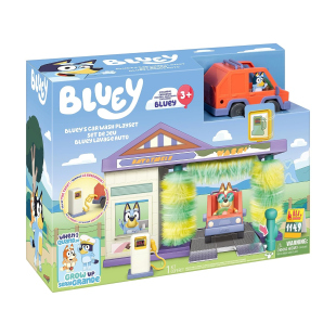 Bluey Autolavaggio playset Rocco Giocattoli con fuoristrada