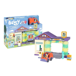 Bluey Autolavaggio playset Rocco Giocattoli con fuoristrada